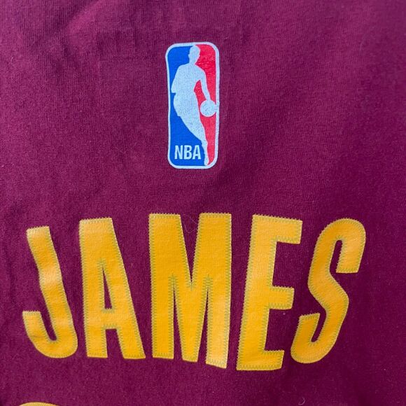Adidas Cleveland Cavaliers NBA LeBron‎ James Short Sleeve Shirt Men’s Size Large - Picture 9 of 14